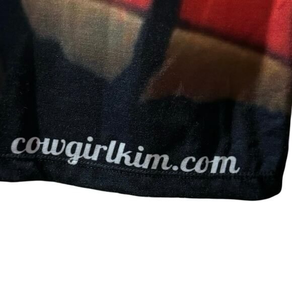 American Cowgirl Kim Polyester Tee plus 2XL Fourth of July Top Shirt - Picture 4 of 8